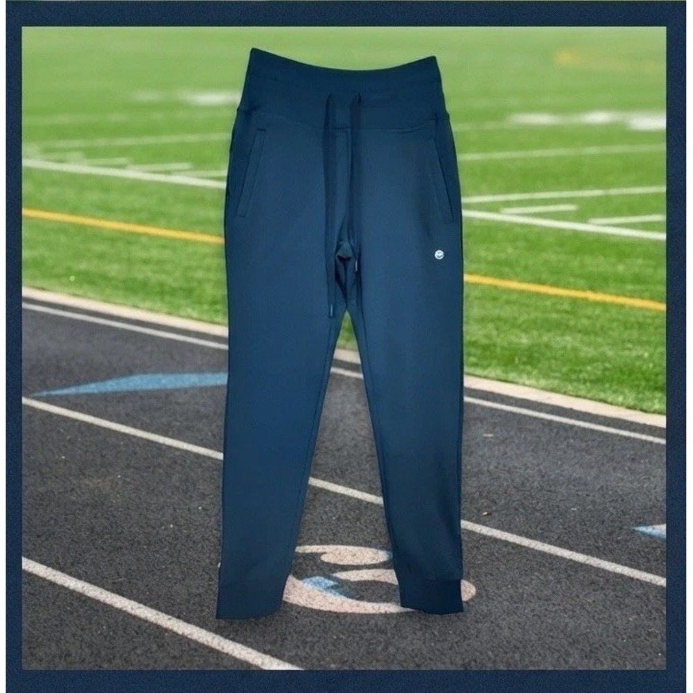 Gradual Womens XS High Waisted Joggers Teal Blue Athletic Sweatpants Run Gym NWT